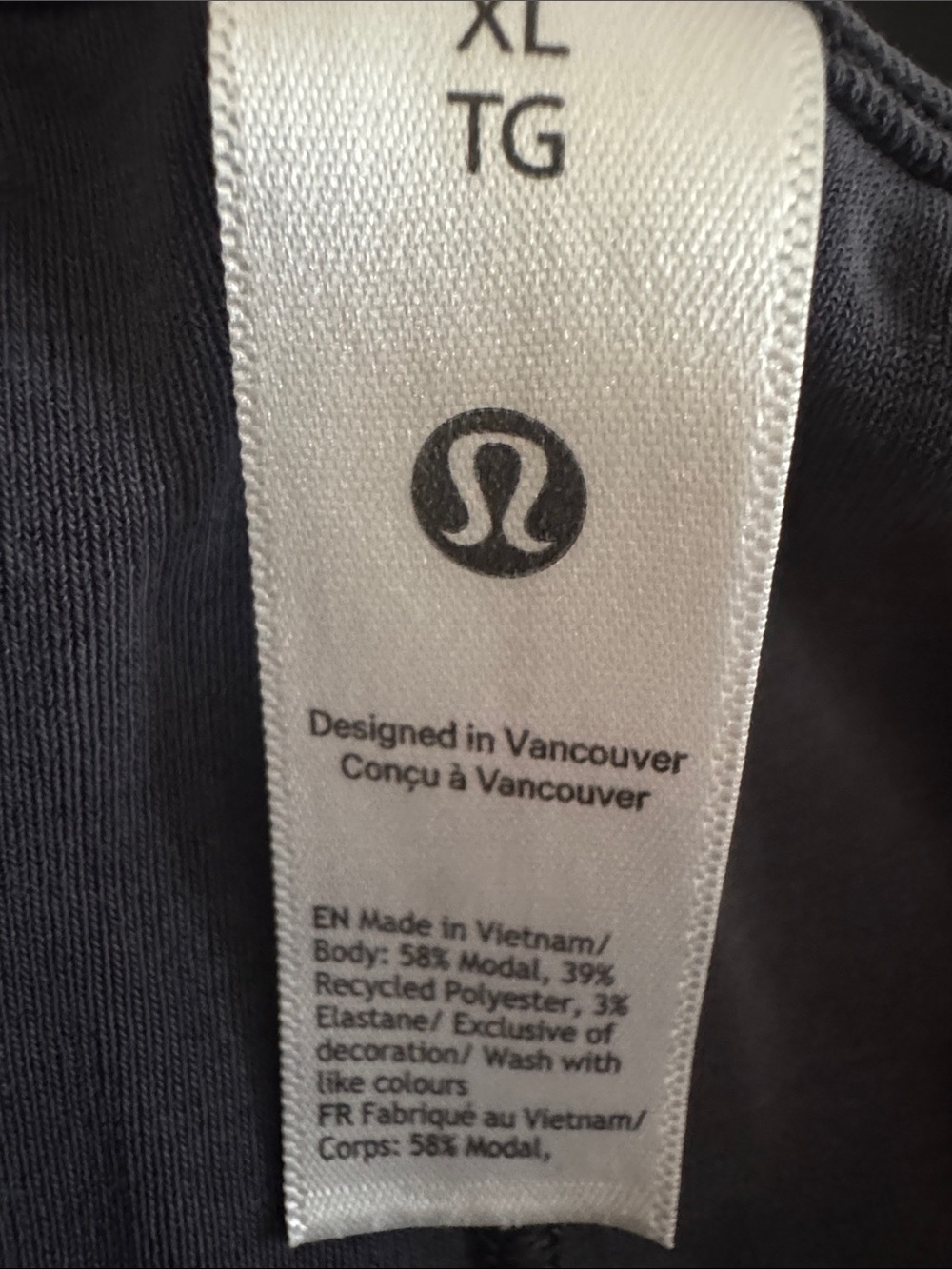 Lululemon Women's Hold Tight Thin Stap Racerback Tank Top - Charcoal Size XL - Picture 6 of 6